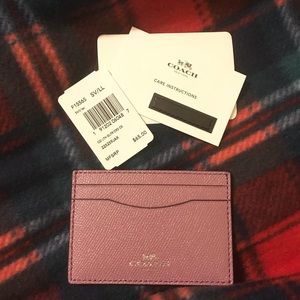 NWT Coach Lilac Card Case
